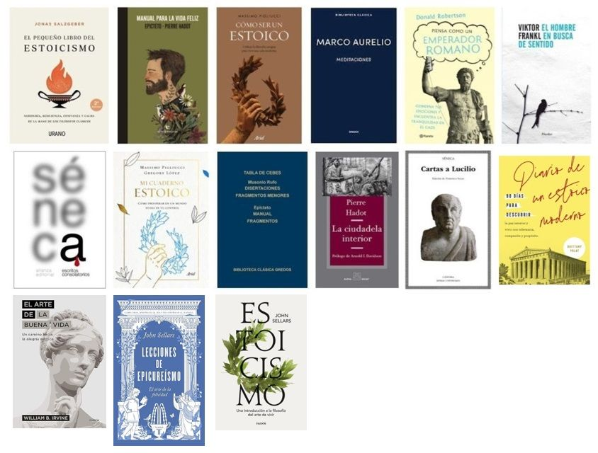 Libros estudiados en grupo en el Gimnasio Estoico